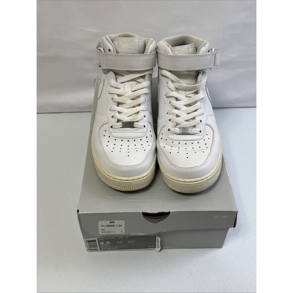 Nike Air Force 1 Mid 07 Men’s 9.5 315123-111 White - Picture 2 of 14